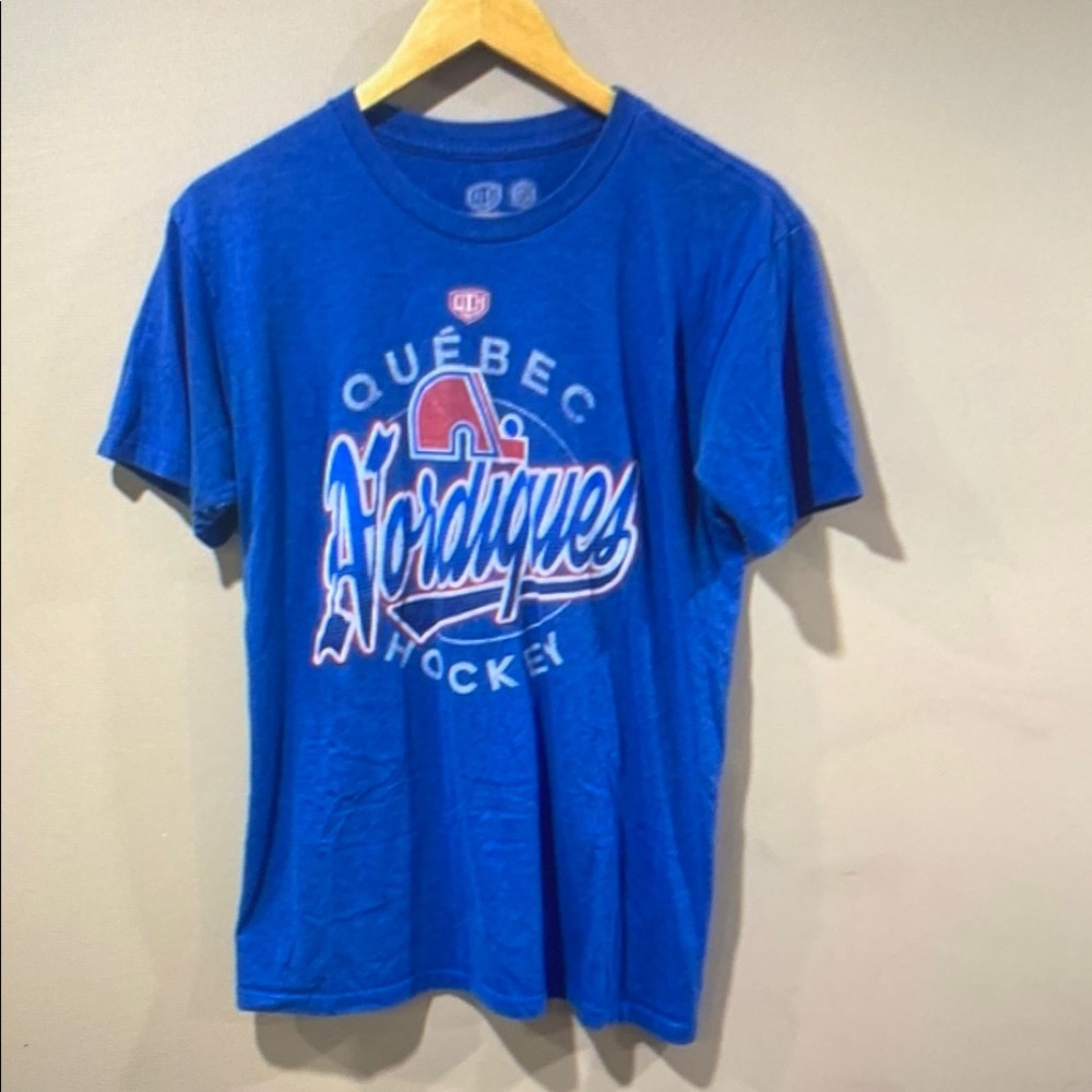 NHL Blue Québec Nordiques Short Sleeve Tee